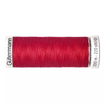 01 Нить Sew-all для всех материалов, 200м, 100% п/э Gutermann 748277 (365 ярко-алый)