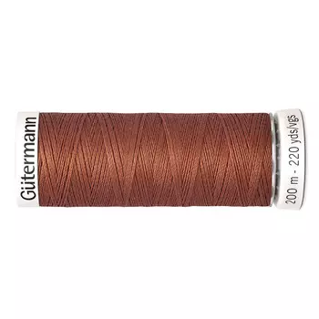 01 Нить Sew-all для всех материалов, 200м, 100% п/э Gutermann 748277 (847 медно-коричневый)