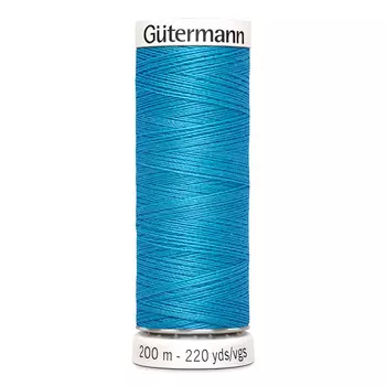 01 Нить Sew-all для всех материалов, 200м, 100% п/э Gutermann 748277 (197 лазурно-голубой)