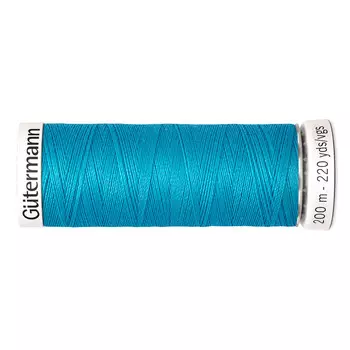 01 Нить Sew-all для всех материалов, 200м, 100% п/э Gutermann 748277 (736 голубая лагуна)