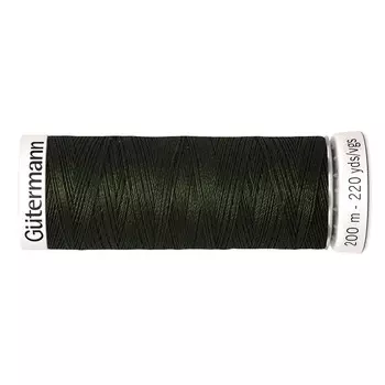 01 Нить Sew-all для всех материалов, 200м, 100% п/э Gutermann 748277 (304 черный лес)