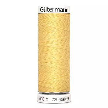 01 Нить Sew-all для всех материалов, 200м, 100% п/э Gutermann 748277 (007 светло-желтый)