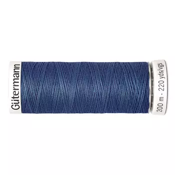 01 Нить Sew-all для всех материалов, 200м, 100% п/э Gutermann 748277 (435 зелено-синий)