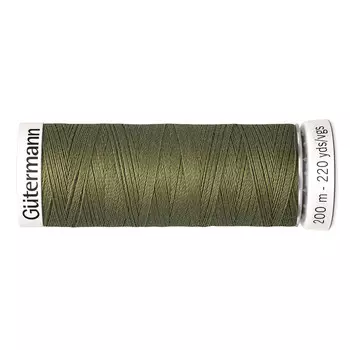 01 Нить Sew-all для всех материалов, 200м, 100% п/э Gutermann 748277 (432 оливково-зеленый)