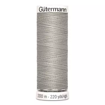 01 Нить Sew-all для всех материалов, 200м, 100% п/э Gutermann 748277 (118 серый крем)