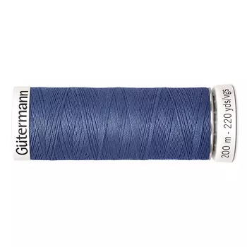 01 Нить Sew-all для всех материалов, 200м, 100% п/э Gutermann 748277 (112 серо-синий джинс)