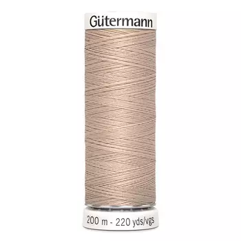 01 Нить Sew-all для всех материалов, 200м, 100% п/э Gutermann 748277 (121 бледно-песочный)