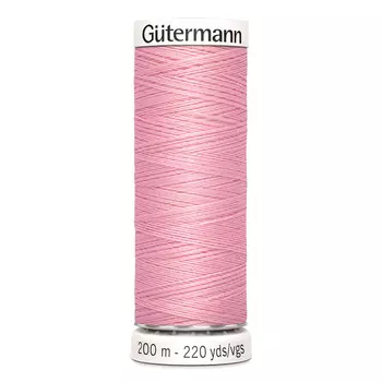 01 Нить Sew-all для всех материалов, 200м, 100% п/э Gutermann 748277 (043 бледно-розовый)