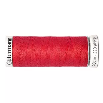 01 Нить Sew-all для всех материалов, 200м, 100% п/э Gutermann 748277 (491 алый)