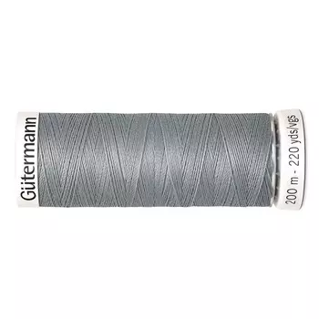 01 Нить Sew-all для всех материалов, 200м, 100% п/э Gutermann 748277 (040 пепельно-серый)