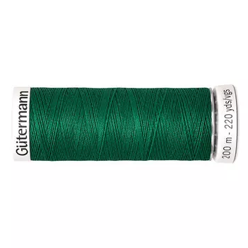 01 Нить Sew-all для всех материалов, 200м, 100% п/э Gutermann 748277 (402 изумрудно-зеленый)