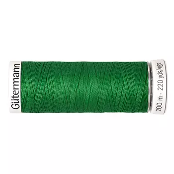 01 Нить Sew-all для всех материалов, 200м, 100% п/э Gutermann 748277 (396 ярко-зеленый)