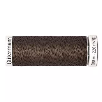 01 Нить Sew-all для всех материалов, 200м, 100% п/э Gutermann 748277 (252 коричневая сепия)