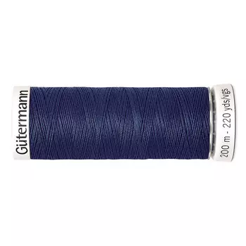 01 Нить Sew-all для всех материалов, 200м, 100% п/э Gutermann 748277 (537 т.серо-синий джинс)