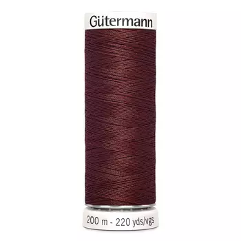 01 Нить Sew-all для всех материалов, 200м, 100% п/э Gutermann 748277 (174 красное дерево)