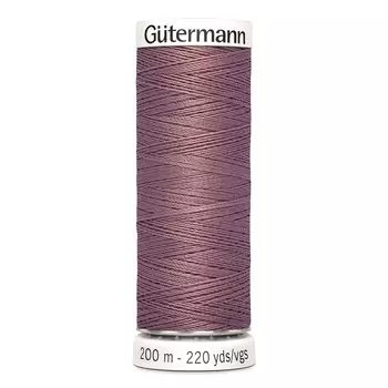 01 Нить Sew-all для всех материалов, 200м, 100% п/э Gutermann 748277 (052 старая роза)