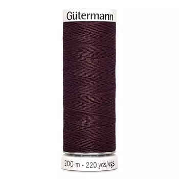 01 Нить Sew-all для всех материалов, 200м, 100% п/э Gutermann 748277 (175 т.красный шоколад)