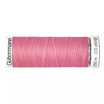 01 Нить Sew-all для всех материалов, 200м, 100% п/э Gutermann 748277 (889 нежно-розовый)