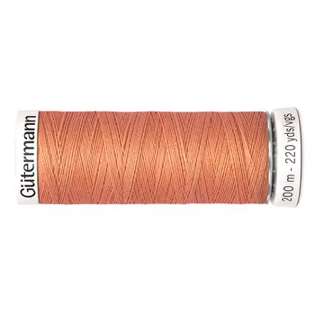 01 Нить Sew-all для всех материалов, 200м, 100% п/э Gutermann 748277 (587 яркий желто-розовый)
