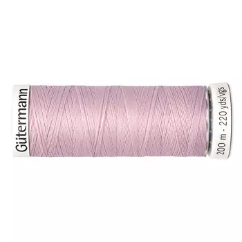 01 Нить Sew-all для всех материалов, 200м, 100% п/э Gutermann 748277 (662 пыльно-розовый)