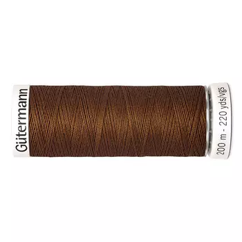 01 Нить Sew-all для всех материалов, 200м, 100% п/э Gutermann 748277 (450 каштаново-коричневый)