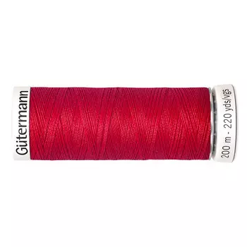 01 Нить Sew-all для всех материалов, 200м, 100% п/э Gutermann 748277 (156 красный)