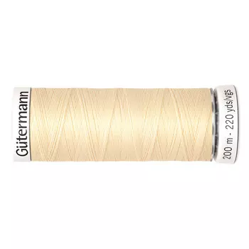 01 Нить Sew-all для всех материалов, 200м, 100% п/э Gutermann 748277 (610 св.кремово-желтый)