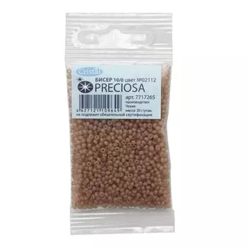 (02112) 331-19001-10/0 Бисер алебастр 10/0, круг.отв., 20гр Preciosa