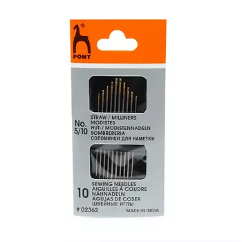02362 Иглы для наметки № 5-10, 10 шт PONY