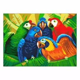 0288 Набор для вышивания 'Попугаи' 37х27 см