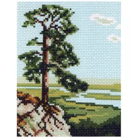 0290 Канва с рисунком Матренин посад 'Сосна' 16*20 см (10*12 см)
