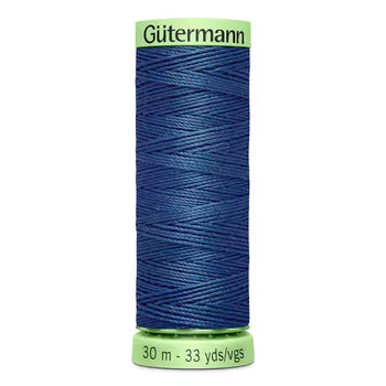 02 Нить Top Stitch для отстрочки, 30м, 100% п/э Gutermann 744506 (068 серо-синий)