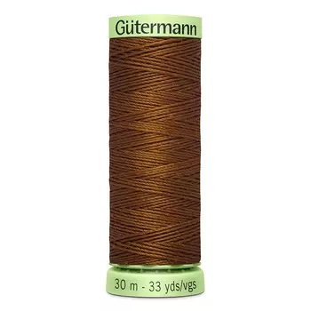 02 Нить Top Stitch для отстрочки, 30м, 100% п/э Gutermann 744506 (650 золотисто-каштановый)