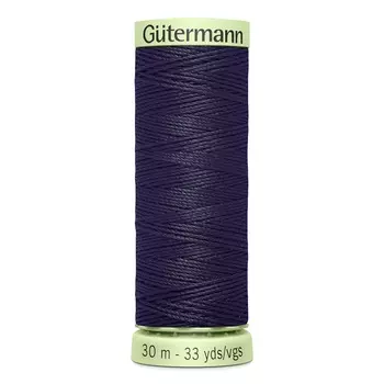 02 Нить Top Stitch для отстрочки, 30м, 100% п/э Gutermann 744506 (665 сине-черный)