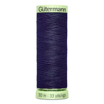 02 Нить Top Stitch для отстрочки, 30м, 100% п/э Gutermann 744506 (339 т.чернильно-синий)