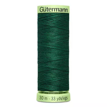 02 Нить Top Stitch для отстрочки, 30м, 100% п/э Gutermann 744506 (340 зеленый трилистник)