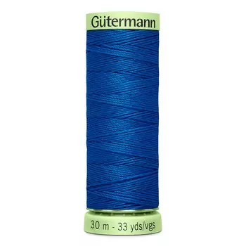 02 Нить Top Stitch для отстрочки, 30м, 100% п/э Gutermann 744506 (322 синяя бирюза)