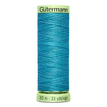 02 Нить Top Stitch для отстрочки, 30м, 100% п/э Gutermann 744506 (332 насыщенный бирюзовый)