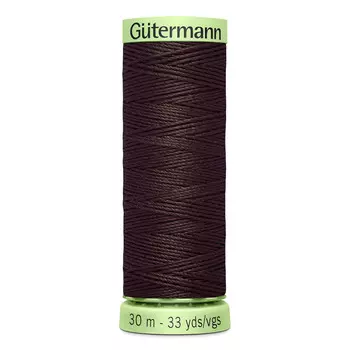 02 Нить Top Stitch для отстрочки, 30м, 100% п/э Gutermann 744506 (023 горький шоколад)