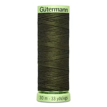 02 Нить Top Stitch для отстрочки, 30м, 100% п/э Gutermann 744506 (531 т.т.хаки)