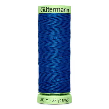 02 Нить Top Stitch для отстрочки, 30м, 100% п/э Gutermann 744506 (312 св.синий)