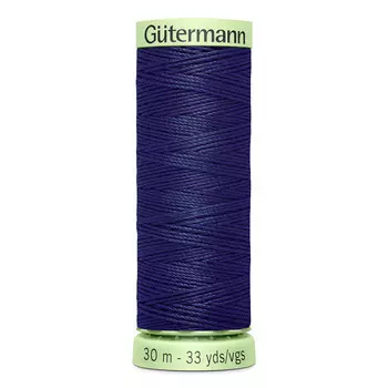 02 Нить Top Stitch для отстрочки, 30м, 100% п/э Gutermann 744506 (310 темно-чернильный)