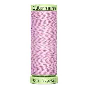 02 Нить Top Stitch для отстрочки, 30м, 100% п/э Gutermann 744506 (320 зефирно-розовый)