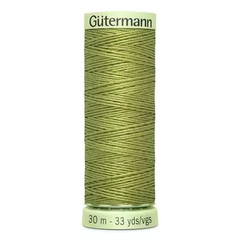 02 Нить Top Stitch для отстрочки, 30м, 100% п/э Gutermann 744506 (582 зеленая горчица)