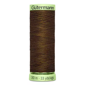 02 Нить Top Stitch для отстрочки, 30м, 100% п/э Gutermann 744506 (280 торфяной)
