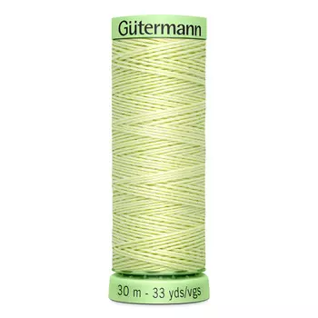 02 Нить Top Stitch для отстрочки, 30м, 100% п/э Gutermann 744506 (292 бледно-лимонный)