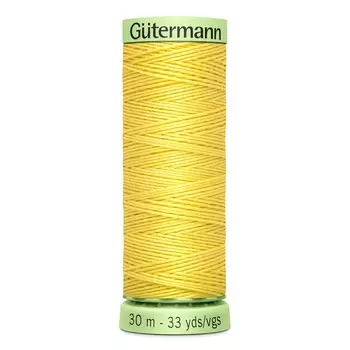 02 Нить Top Stitch для отстрочки, 30м, 100% п/э Gutermann 744506 (852 желтый)
