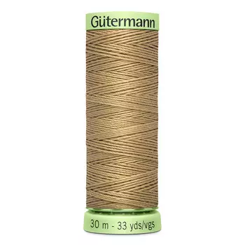 02 Нить Top Stitch для отстрочки, 30м, 100% п/э Gutermann 744506 (265 серо-песочный)