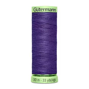 02 Нить Top Stitch для отстрочки, 30м, 100% п/э Gutermann 744506 (086 фиолетовый джинс)