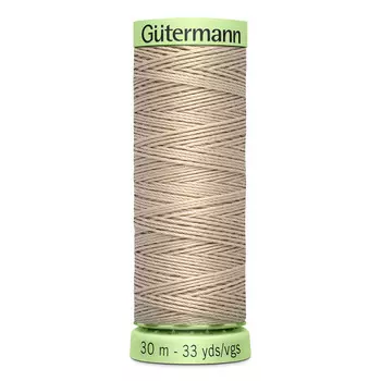 02 Нить Top Stitch для отстрочки, 30м, 100% п/э Gutermann 744506 (722 светло-бежевый)